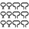 Yangfei 12 Pieces Garden Furniture Clips, Non-slip Patio Furniture Clips Black Alignment Clips Outdoor Patio Fasteners Sectional Connector for Ra