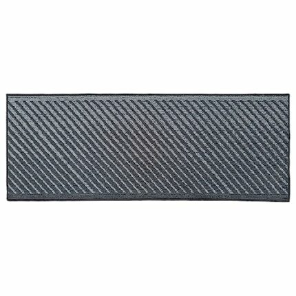 JVL Stellar Machine Washable Latex Backed Runner Doormat, 57x150cm, Grey