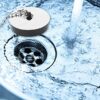 Stainless Steel Retainer Bath Plug Waste and Overflow 45cm Ball Chain Including Water Plug with 70mm Diameter Waste Assembly Bath Plug with Chain