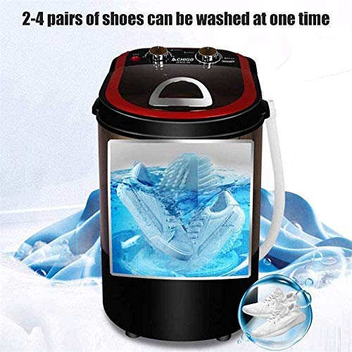 Compact Portable Mini Washing Machine Wash Shoes Wash, 360UV Blue Light Sterilization, Small for Compact Laundry, Wash&Spin Translucent Tub Deodo