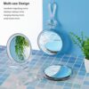 AMISCE 30x Magnifying Mirror, Travel Handheld Mirror - 2-Sided Hand Held Mirror with 1X 30X Magnification & Adjustable Handle/Stand, Portable Sma