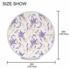 xigua Beautiful Purple Lavender Umbrella Hole Tablecloth for Outdoor, Waterproof Spillproof Round Tablecloth with Zipper, Spring & Summer Table C