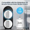Waterdrop WD-G2CF Filter, 12-Month Lifetime, Replacement for WD-G2-B, WD-G2-W Reverse Osmosis System (Package May Vary)