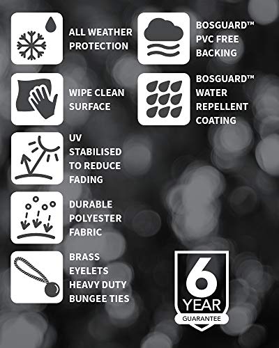 Bosmere Protector 6000 | Garden Parasol Umbrella Cover | L190cm circ.96cm | 100% Waterproof, UV Protected, Heavy Duty 600D | 6 Year Guarantee | D