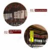 Ceiling-Mounted Wine Glass Holder Glass Wine Glass Holder Metal Wrought Iron Household Goblet Bracket Kitchen or Office Tableware Floating Bottle