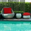4 Pack Decorative Outdoor Waterproof Throw Pillow Covers, Square Patio Balcony Garden Waterproof Cushion Case, PU Coating Pillow Shell for Couch,