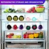 IVODEELA Water Bottle Organiser Rack,Stackable Water Bottle Holder for Cupboard Pantry Cabinet Fridge,Clear Water Bottle Storage Rack & Wine Rack