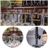 EMISOO Bar Unit Floating Shelves Wall-Mounted Wine Racks, Wine Bottle Holder Ceiling Hanging Metal Iron Wine Glass Rack Goblet Stemware Racks (Co