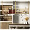 Stylish Simplicity Industrial Retro Stylish Simplicity Wine Glass Holder Stylish Simplicity Decoration Bottle Holder Metal Wrought Iron Storage H