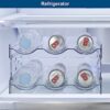 Water Bottle Organizer for Cabinet, 4 Pack Stackable Water Bottle Storage Rack, Cup Tumbler Water Bottle Holder, Kitchen Pantry Organization and