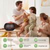 Essential Oil Diffusers Humidifier for Home: 400ml Aromatherapy Air Diffuser - Ultrasonic Aroma Vaporizer with Colours LED Light for Large Room -
