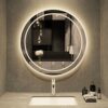 Bathroom mirror Backlit LED Illuminated, Wall Mounted Frameless Vanity Mirror With Touch Switch, IP44 Waterproof