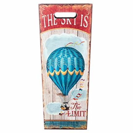 Rebecca Mobili Umbrella Rack Umbrella Holder Fabric Mdf White Red Vintage Style Entrance Home Office - 50 x 21 x 21 cm (H x W x D) - Art. RE4851