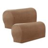 Divono 2pcs Arm Rest Covers For Couches,Couch Arm Protectors,Sofa Arm Covers Extra Thick Soft Pu Leather Stretch Armrest Cover For Recliner Sofa
