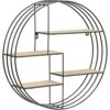 AC Design Furniture Shelf, Wood, Bianco, 10 x 45 x 45 cm