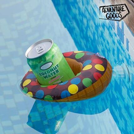 OOTB Out of the blue 91/4150 KD14144 Inflatable Floating Beverage CAN Holder Donut Shape 18CM, One Size