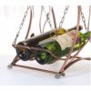 DLOETT Iron Wine Rack- Creative Wine Rack,2 Bottles Swing Iron Art Cup Holder Living Room Countertop Ornaments European Style,Bar Restaurant