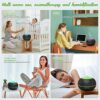 Essential Oil Diffusers Humidifier for Home: 400ml Aromatherapy Air Diffuser - Ultrasonic Aroma Vaporizer with Colours LED Light for Large Room -