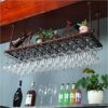 Stylish Simplicity Wine Rack, Vintage Wrought Iron Wine Rack, Ceiling Wine Rack, Creative Display Rack, Home Goblet Rack, Restaurant Kitchen Bar
