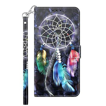 Samsung Galaxy S23 Case, 3D Painted Shockproof Premium Soft PU Leather Notebook Wallet Phone Cases with Kickstand Card Holder ID Slot Slim Flip P