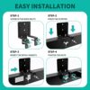 6 PCS Non Slip Mattress Gripper For Metal Frame, Adjustable Non Slip Mattress Gaskets, Mattress Retainer Bar, Mattress Slide Stopper Keep Mattres
