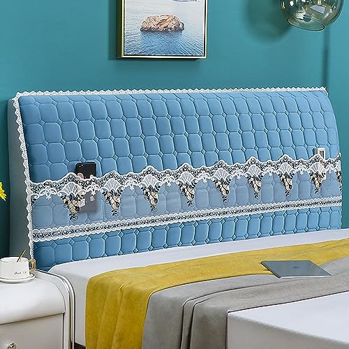 RTYHN Velvet Headboards Covers All-Inclusive Slipcover Bed Head Cover Slip Protector Cover Washable Thicken Elastic Bedside Decoration Protection