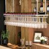 SUCHETA European Wine Rack Iron Hanging Wine Rack Upside Down Wine Glass Holder Simple And Stylish Used In Restaurants, Bars, Homes, Etc. Home De