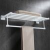 HIGOH Towel Racks, Bathroom Towel Rack Wall Mounted Towel Holder,Towel Rack Towel Rail,Bathroom Shelf Accessories,Wall Mounted Towel Holder/40Cm