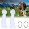 1Set Silicone Calf Horn Protector Bull Cow Horn Anti Fight Cover Goat Horn Cover Anti Fight Accessory for Farm Keeping