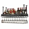 Stylish Simplicity Industrial Retro Stylish Simplicity Wine Rack Creative Metal Display Inverted Wine Glass Holder Household Goblet Holder Adjust