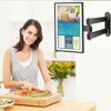 Nuyoah Wall Mount for Echo Show 15, Adjustable Show 15 Wall Mounting Brackets for Alexa Accessories, Full Motion Wall Mount Rotate Swivel Tilt Ex