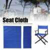 Fdit Chair Canvas Cover, 1 Set Director Chair Canvas Replacement Seat Cloth Removable Washable Back Cotton Canvas Stool Protector Furniture Acces