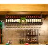 Stylish Simplicity Wine Rack, Vintage Wrought Iron Wine Rack, Ceiling Wine Rack, Multi-Function Storage Rack, Home Goblet Rack, Cabinet Bar Kitch