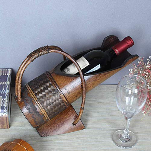 CZDYUF Wine Rack - Rack Decoration Creative Wine Glass Shelf Wood Retro Wine Display Rack