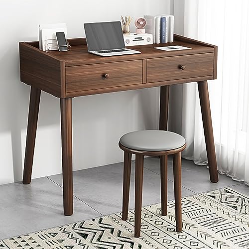 Wood Stools, Set of 1 Round Upholstered Backless Stackable Stool Chairs Seat for Dinning Kitchen Home Garden Living and Classroom