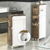 Bathroom Storage Cabinet for Small Spaces, 3/4/5 Drawer Narrow Bathroom Floor Cabinet Strong Frame Home Storage Container Tower, Large Capacity S