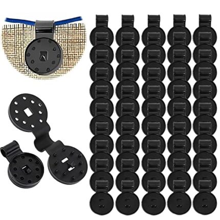 COLEESON 50 PCS Shade Cloth Heavy Duty Lock Grip, Shade Cloth Plastic Clips,Windproof Awning Clamp Grip, Garden Shade Cloth Clips for Sun Shade N