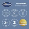Silentnight Orthopaedic Single Mattress Topper - Contoured Memory Foam Supportive Topper to Relieve Neck Back Body Pain When Sleeping Reduce Stre