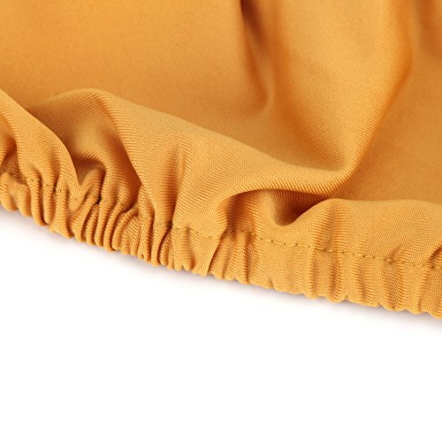 Fdit Armrest Covers,1 Pair Chair Armrest Covers Removable Elastic Protector Office Armchair Cover (Gold)