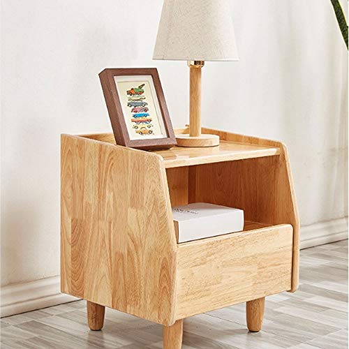 JYDQM Bedside Table Solid Wood Nordic Minimalist Bedroom Bedside Storage Locker Economic Japanese Log Cabinet