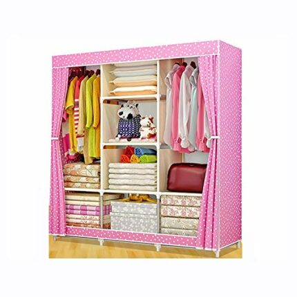 LUKEO DIY Non-woven fold Portable Storage furniture When the quarter wardrobe Cabinet bedroom furniture wardrobe bedroom organ