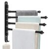 Door Hinge Towel Rack,【Upgrade】 Thicken Toalleros para Banos Modernos,4-Arm Extra Long Swivel Towel Rack,with Hook Swing Out Towel Hanger for Bat