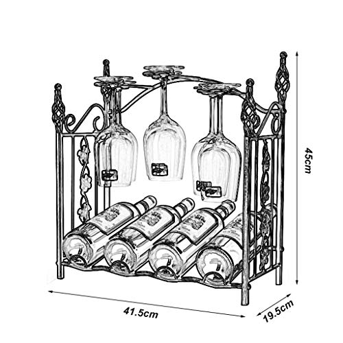 NEOCHY Wine Rack Cup Holder Household Upside-Down European Goblets Bar Counter Multifunctional Storage Rack