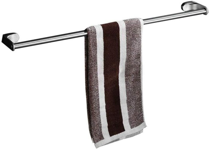 XHALERY Bathroom Tower Hanger Towel Rack Bathroom Towel Bar Single Pole Long Wall Bathroom Toilet Bathroom Punch Towel Bracket Towel Hanging Towe