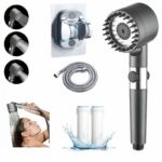 Shower Head, Handheld Shower Head, Latest high-Pressure 4-Mode Electric Shower Head, Adjustable spa Shower Head, Latest Powerful Shower Head, Equ