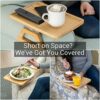 Couch Arm Tray Table, Portable Table, TV Table and Side Tables for Small Spaces. Stable Sofa Arm Table for Eating and Drink Table