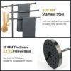 Sayayo Freestanding Towel Rails Bathroom Towel Holder Towel Rack with 3 Adjustable Towel Bars, SUS304 Stainless Steel Towel Stand for Storage wit