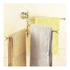 HIGOH Towel Racks,Towel Holder Towel Rail for Bathroom, Finish Rotating Towel Bar Clothes Hanger, Crystal Towel Holder, Wall Mounted Towel Hanger