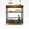 EYHLKM Restaurant Food Delivery Cart Hotel Clubhouse Wine Cart Trolley Service Cart Drink Tea Trolley Kitchen Cart (Color : D, Size : 60 * 35 * 7
