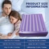50% Medium Wave Water Bed Mattress, Ergonomic Design PVC Water Bed, Double Exhaust Hole Waterbed Liners, Durable and Foldable Softside Water Bed